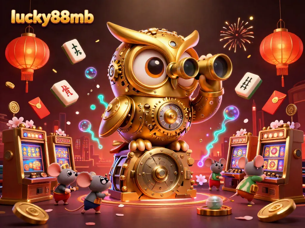 Experience the thrilling world of lucky88mb with a vibrant scene filled with dynamic casino elements and characters.