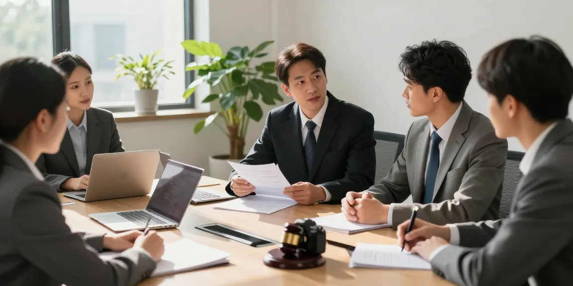 That guy consulting with legal team in sunlit office environment, showcasing professionalism and trust.