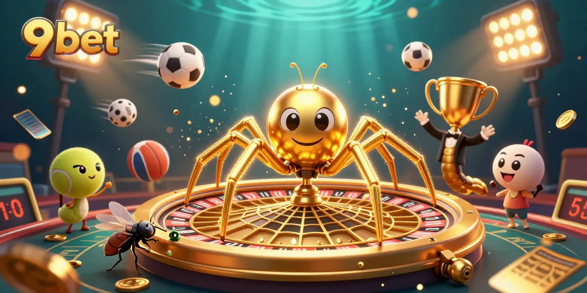 Engage in thrilling bets at 9bet with a dynamic 3D casino scene full of energy.