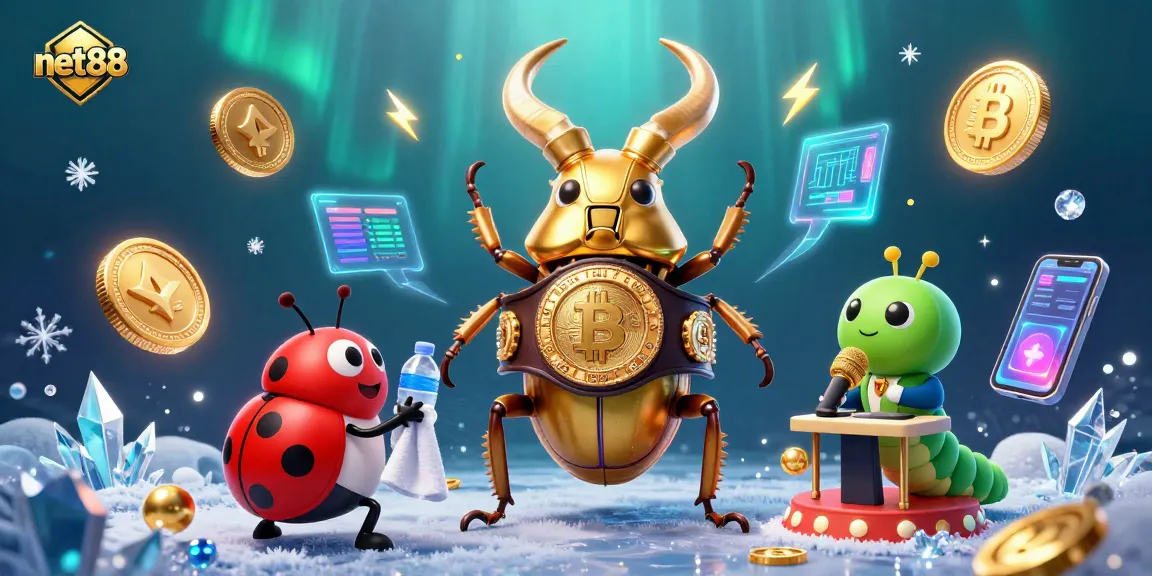 Engage with net88's thrilling gaming world featuring a dynamic showdown with charming characters.
