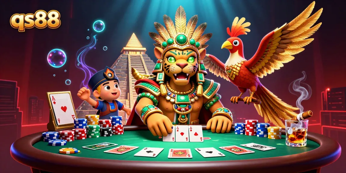 Experience exciting gameplay at qs88 with vibrant poker scenes and colorful characters