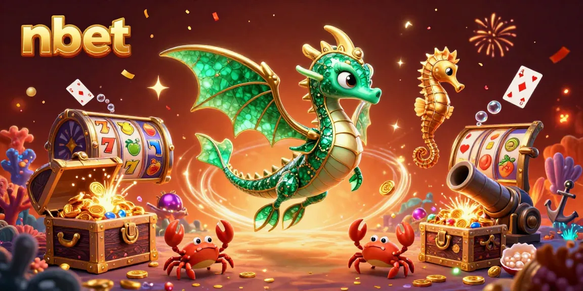 Engage in winning strategies with nbet illustrated as a vibrant underwater casino scene.