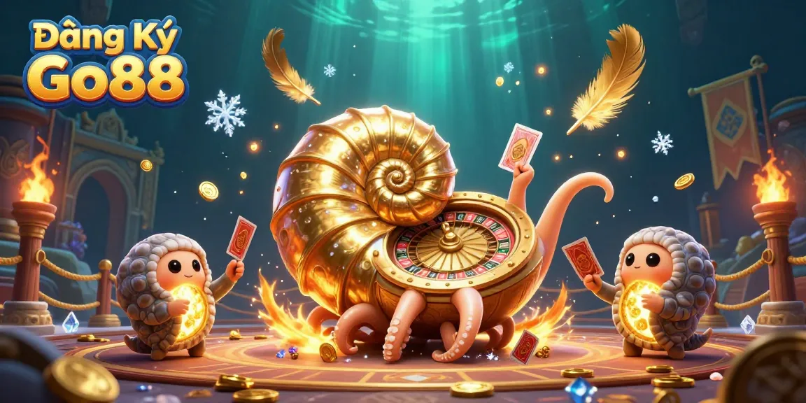 Engage in strategic gaming with Đăng Ký Go88, featuring a vibrant underwater casino scene.